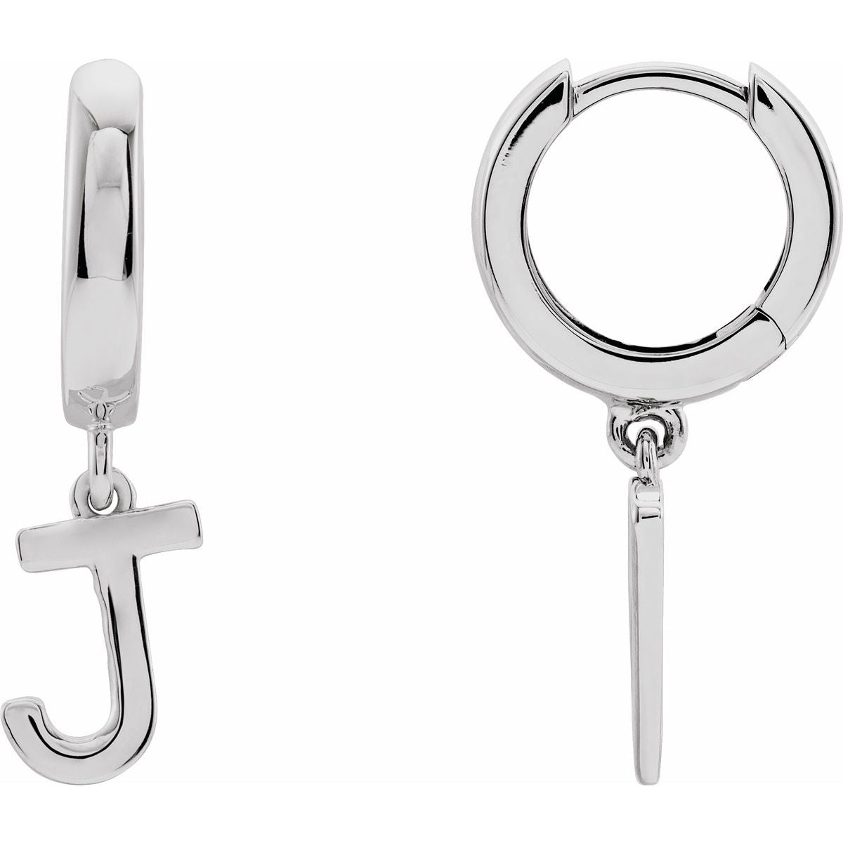 Initial Huggie Earrings