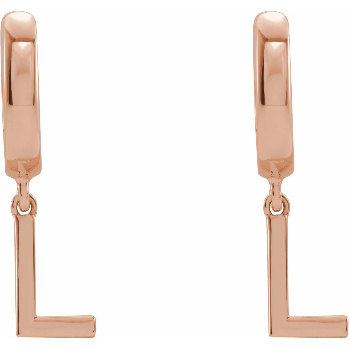 Initial Huggie Earrings