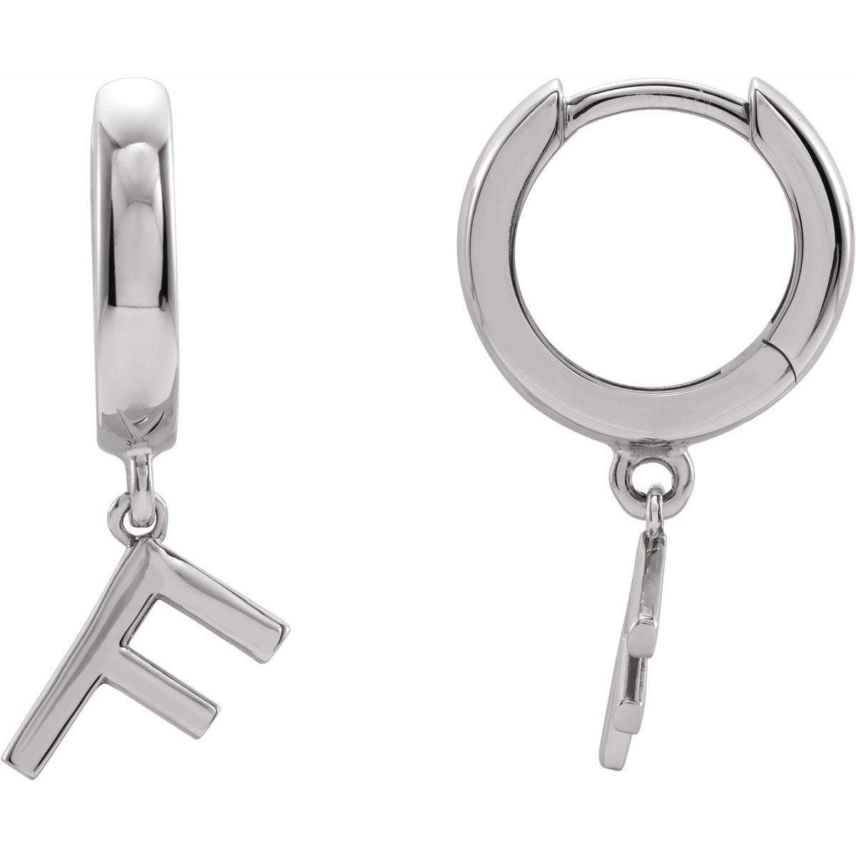 Initial Huggie Earrings
