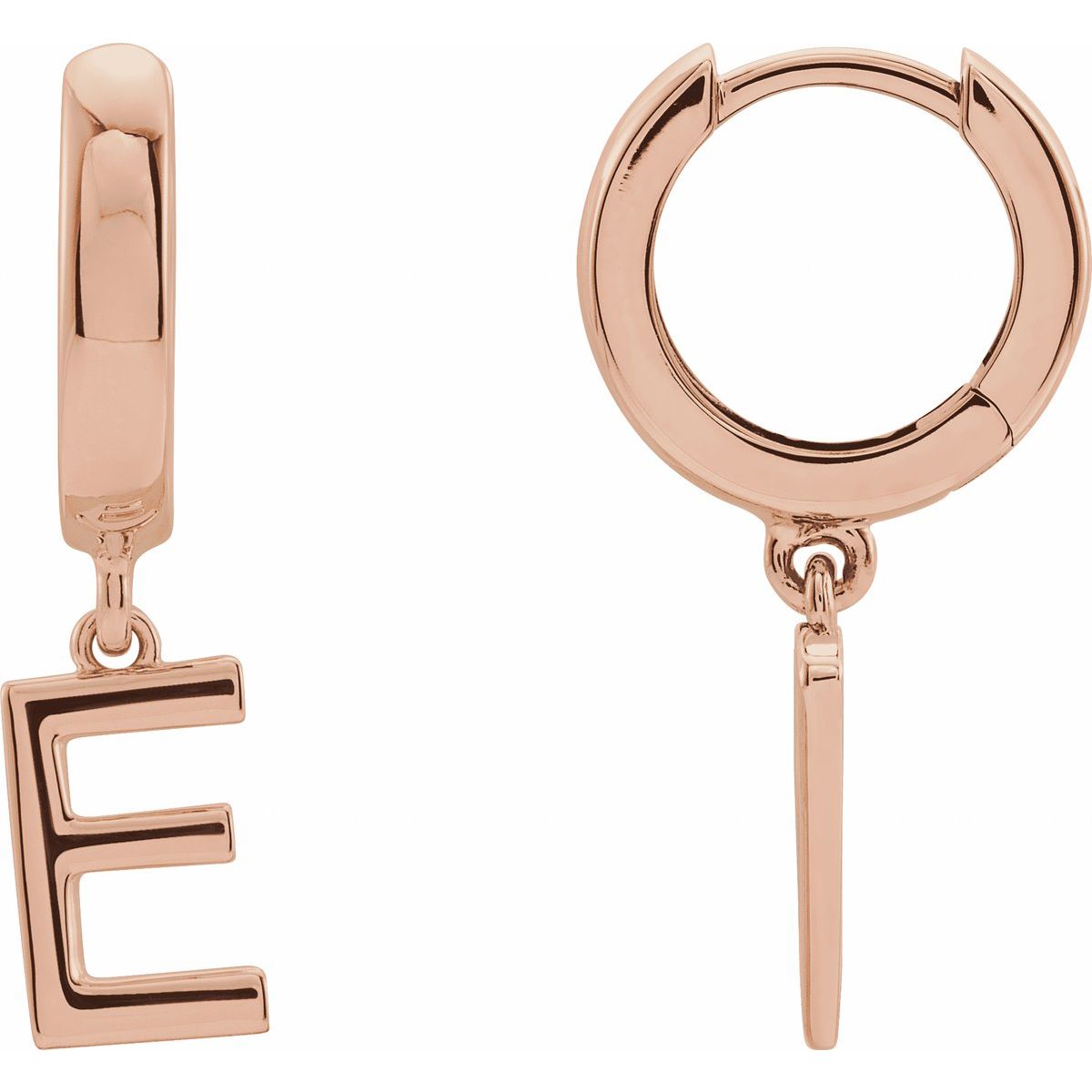 Initial Huggie Earrings