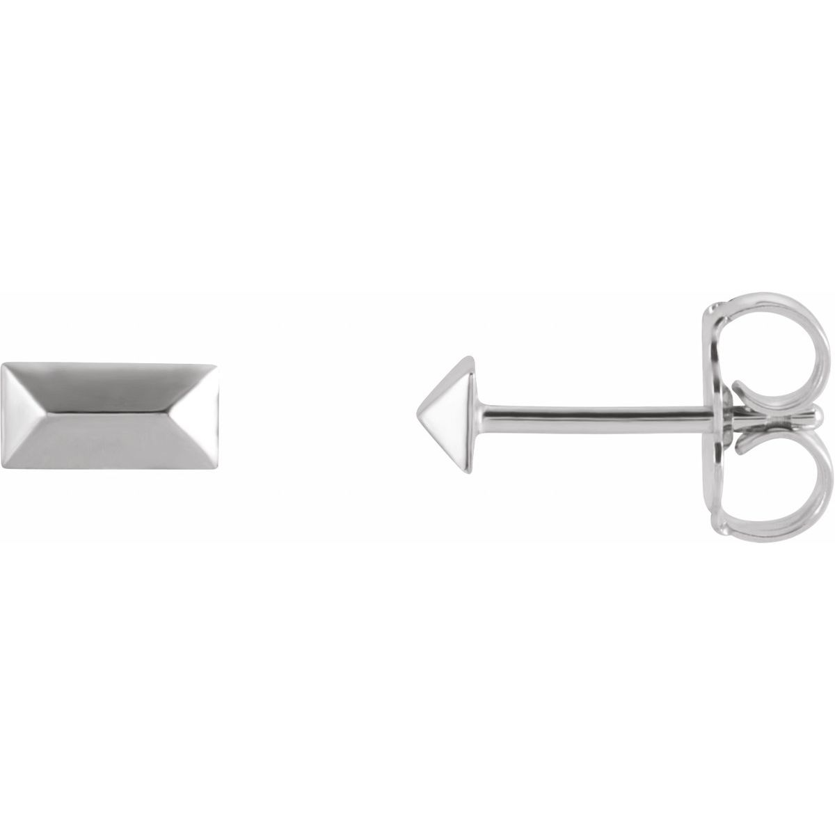 Geometric Stud Earrings (5.85 X 2.85 Mm)
