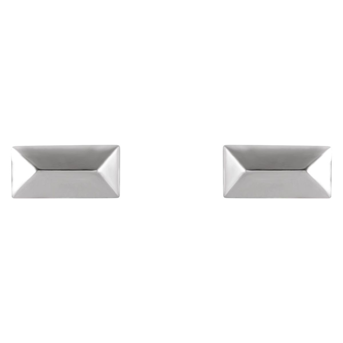 Geometric Stud Earrings (5.85 X 2.85 Mm)