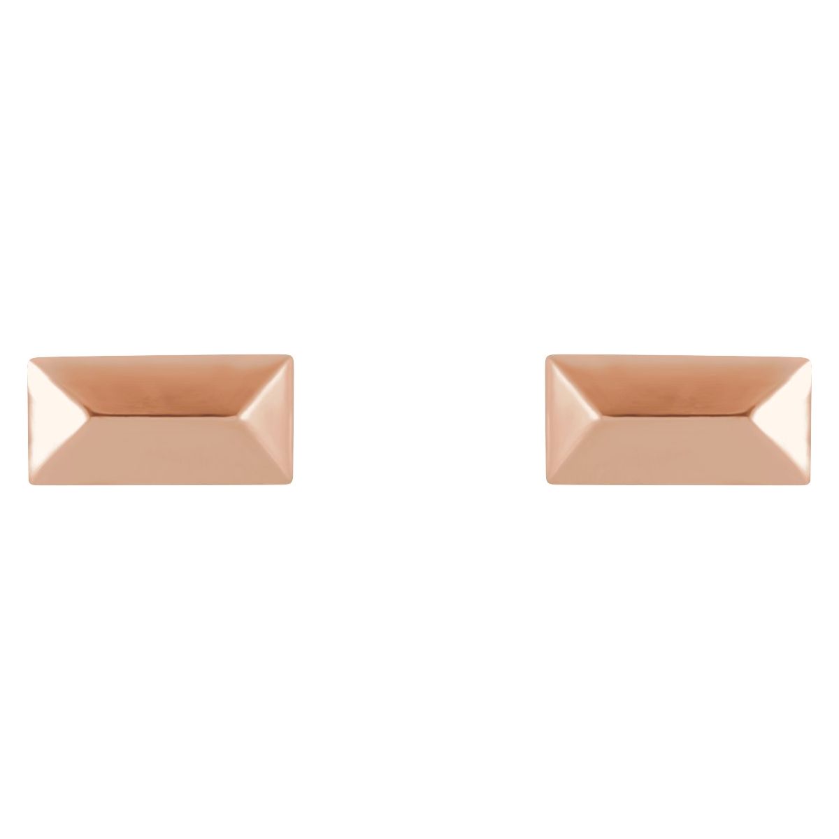 Geometric Stud Earrings (5.85 X 2.85 Mm)