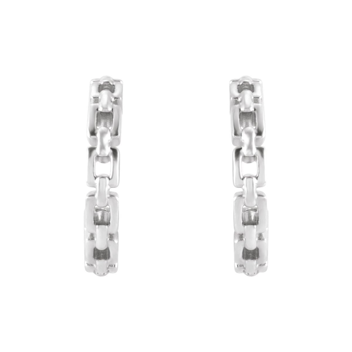 Chain Link Hoop Earrings (10.2 X 10.2 Mm)