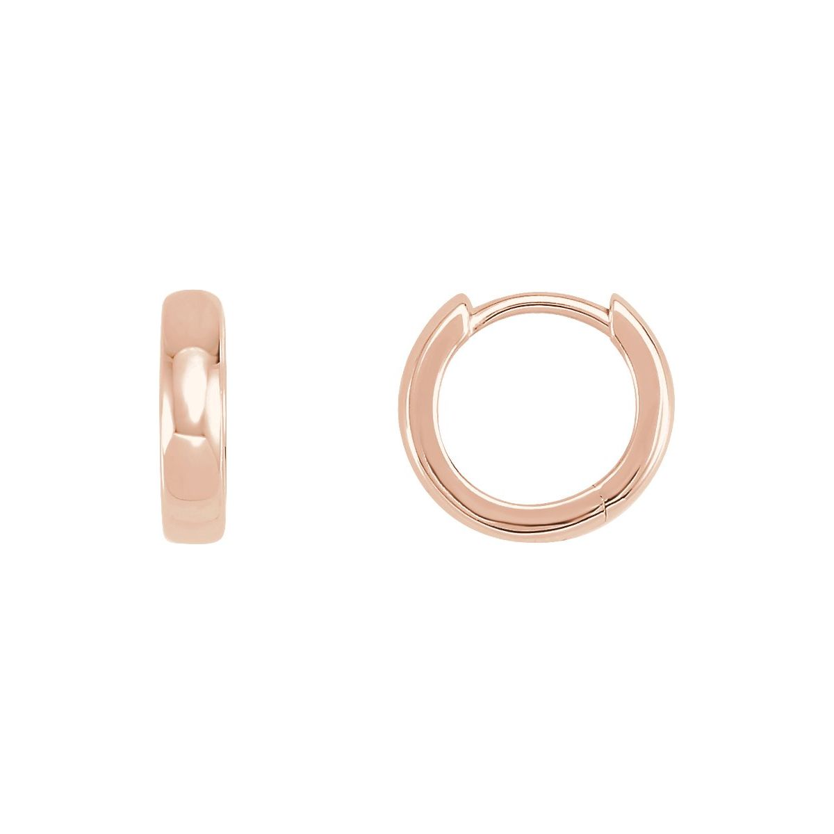 Natural Hinged Hoop Earrings (11.5 Mm)