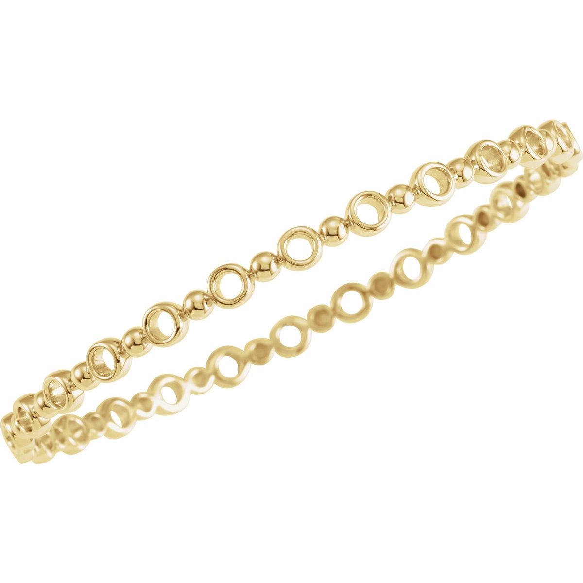 Geometric Bangle Bracelet - gallery - Series BRC789