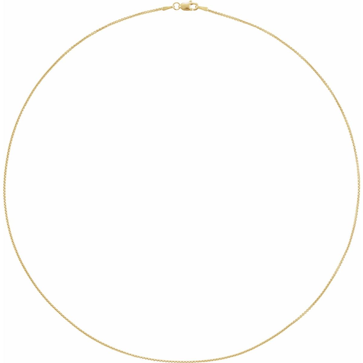 Rounded Box Chain Bracelet (1 Mm / 7 In) - gallery - Series CH1092