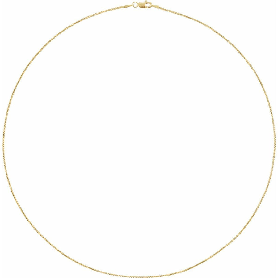 Rounded Box Chain Bracelet (1 Mm / 7 In) - gallery - Series CH1092
