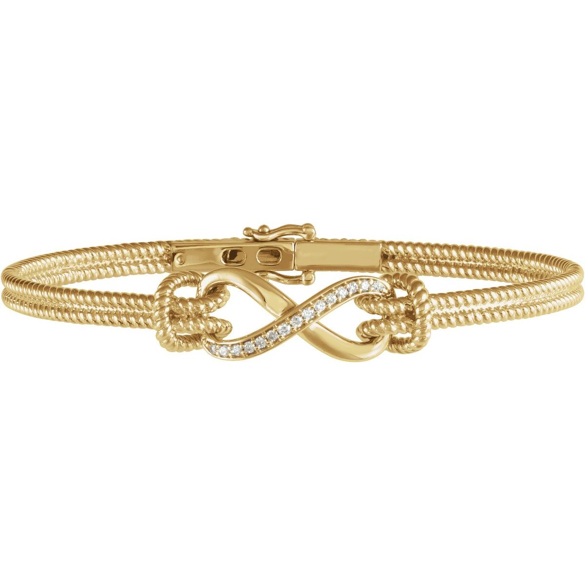 Infinity Rope Bangle Bracelet (9.6 Mm) - Series 653044