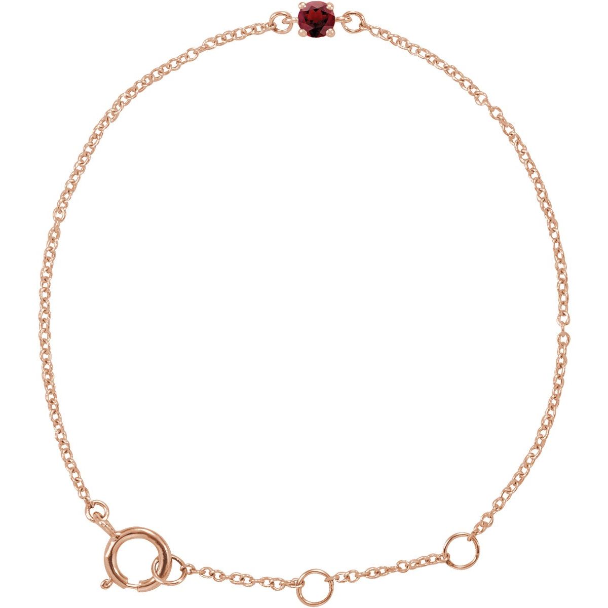 Youth Birthstone Bracelet - 14K Rose Gold - Series 653585