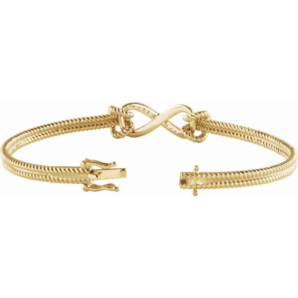Infinity Rope Bangle Bracelet (9.6 Mm) - gallery - Series 653044