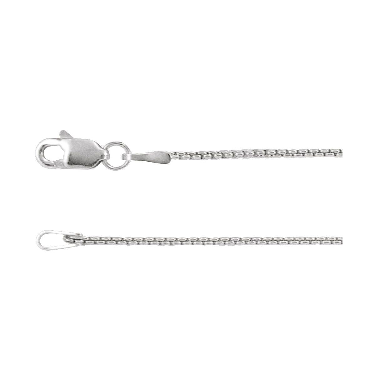 Rounded Box Chain Bracelet (1 Mm / 7 In) - gallery - Series CH1092