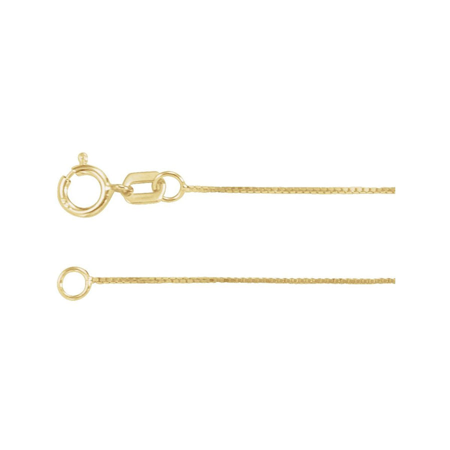 .55 mm Box Chain Bracelet (.55 Mm / 7 In) - 14K Yellow Gold - Series CH1096