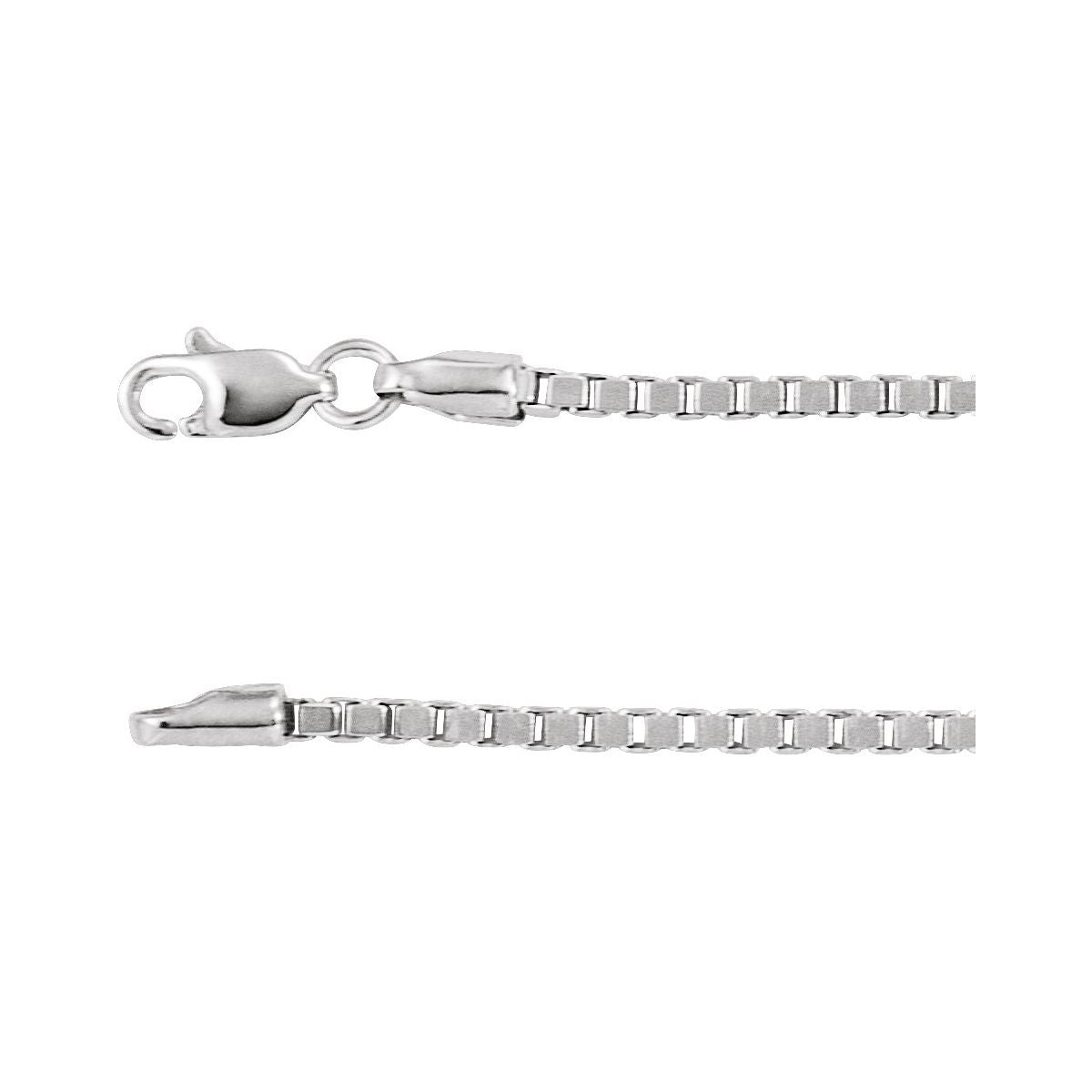Box Chain Bracelet (1.82 Mm / 7 In) - 14K White Gold - Series CH1097