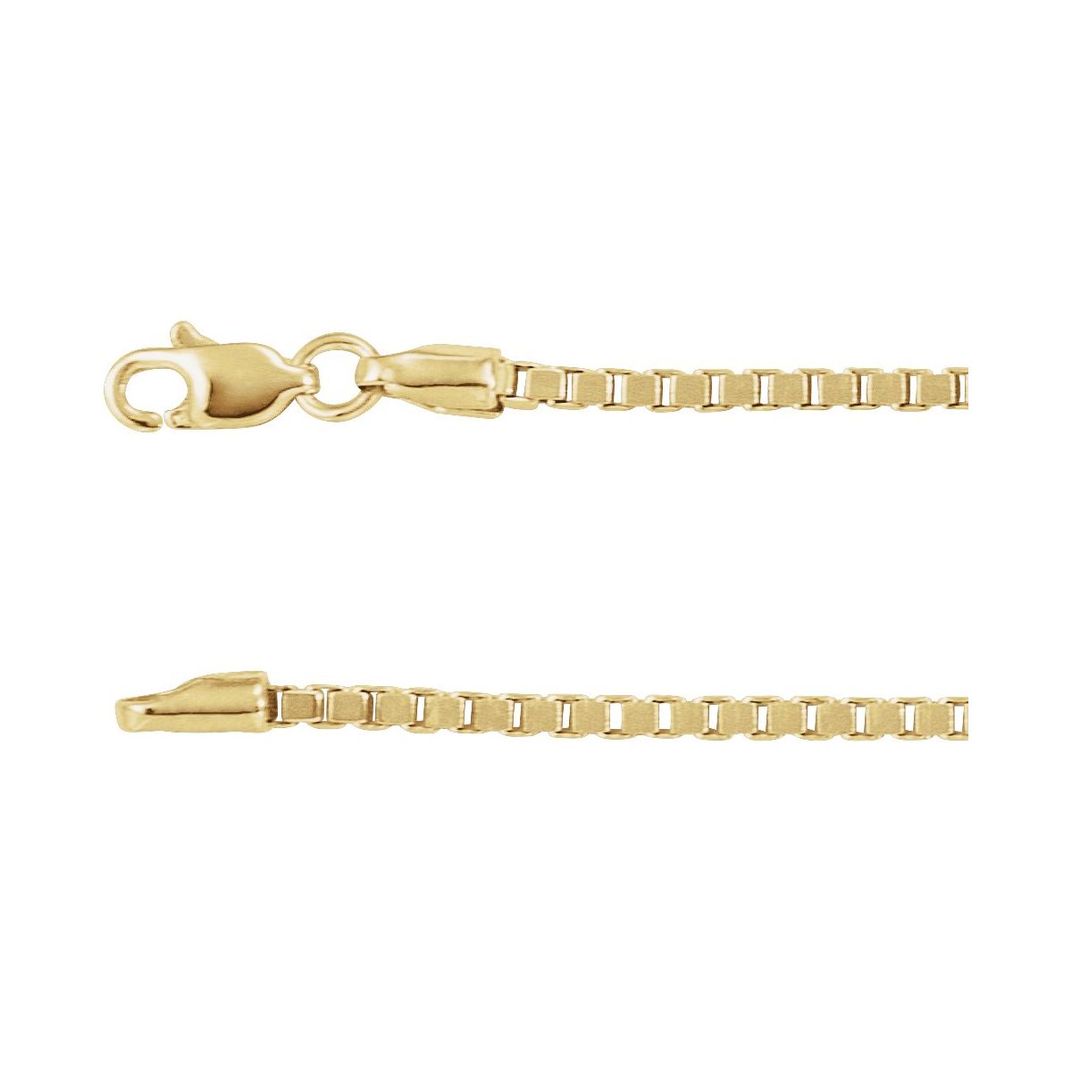 Box Chain Bracelet (1.82 Mm / 7 In) - 14K Yellow Gold - Series CH1097