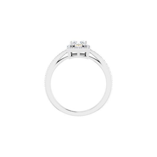 Square Halo-Style Engagement Ring Semi-Mount - gallery - Series 122088