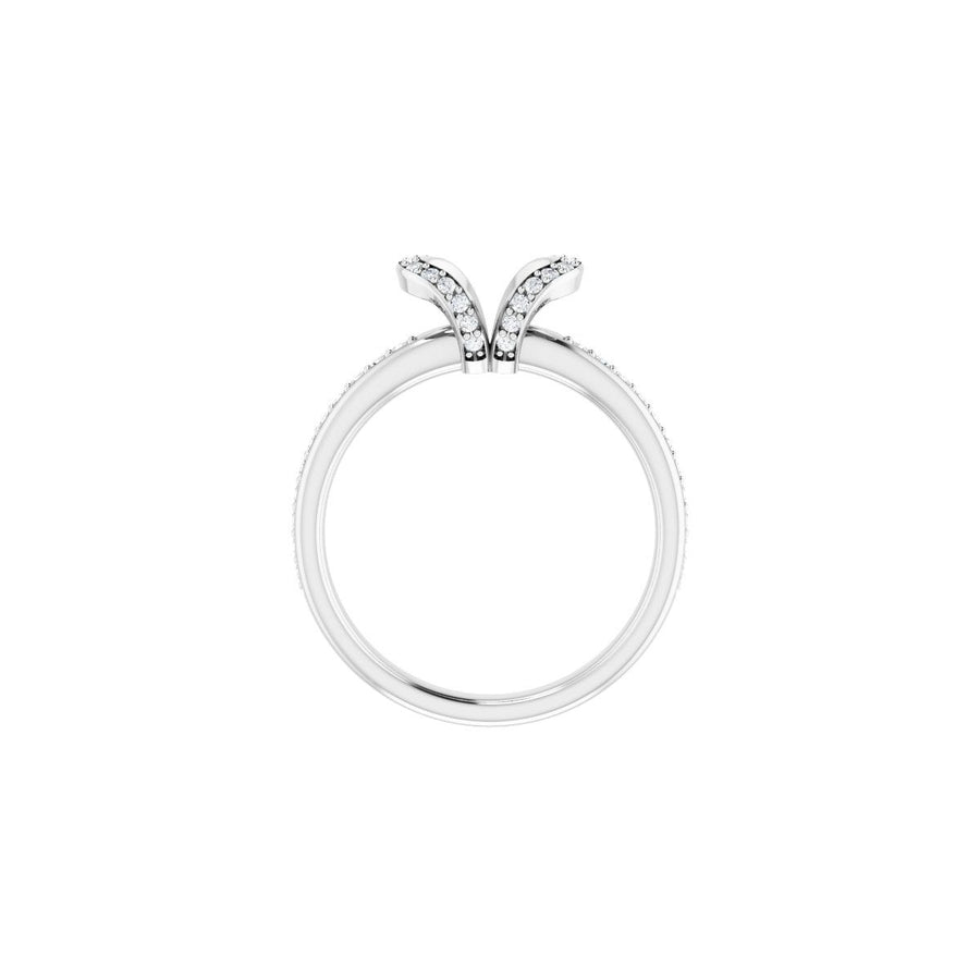 Oval Half-Bezel Halo-Style Engagement Ring Semi-Mount - gallery - Series 121995