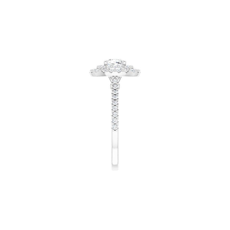 Cushion Double Halo-Style Engagement Ring Semi-Mount - gallery - Series 122918