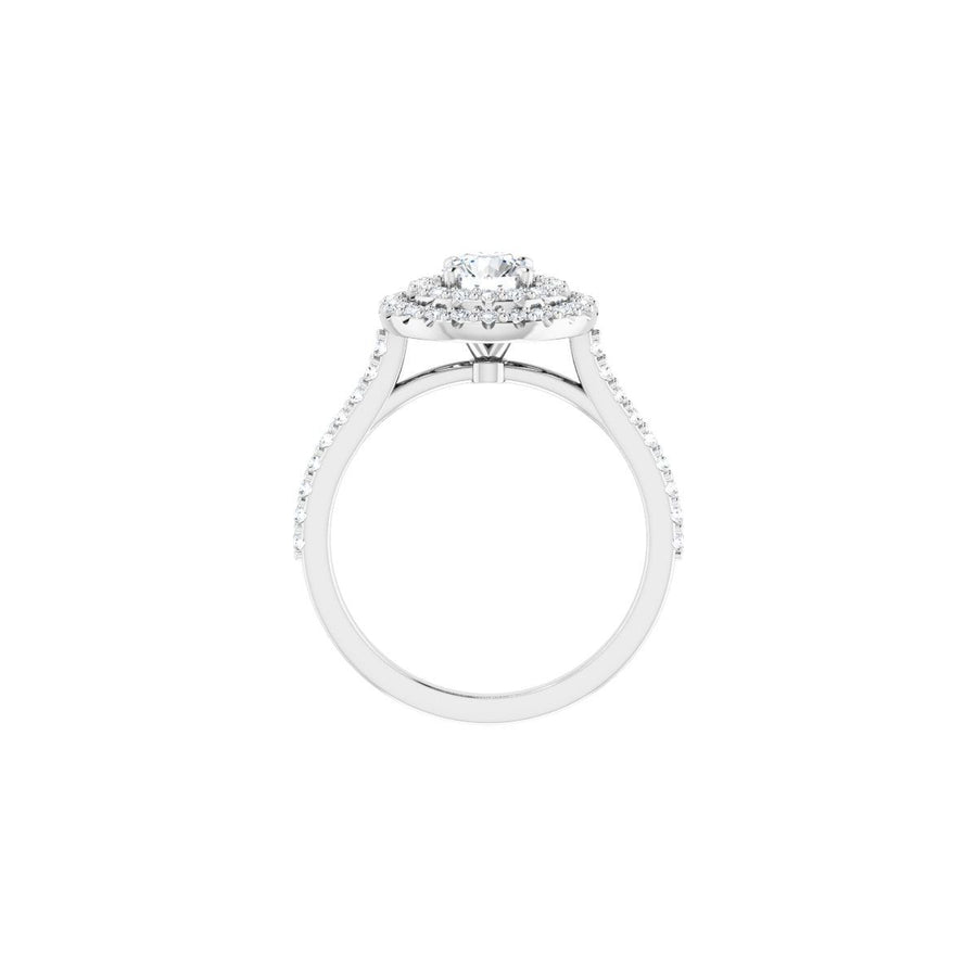 Round Double Halo-Style Engagement Ring Semi-Mount - gallery - Series 122918