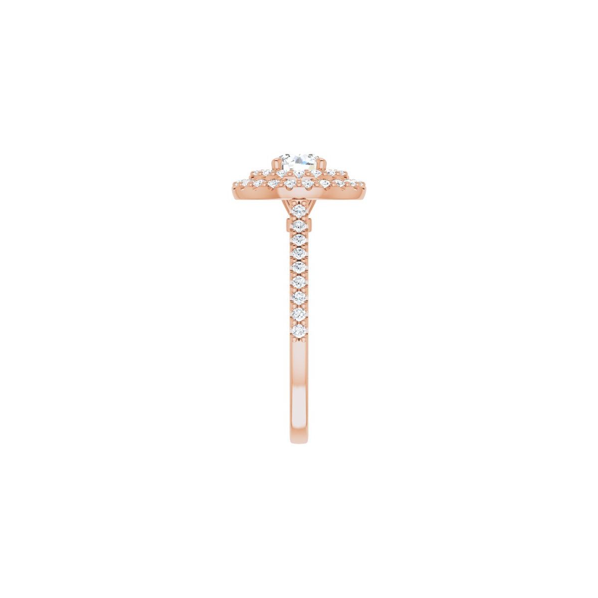 Round Double Halo-Style Engagement Ring Semi-Mount - gallery - Series 122918
