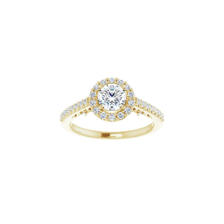 Round Halo-Style Engagement Ring Semi-Mount - gallery - Series 122909