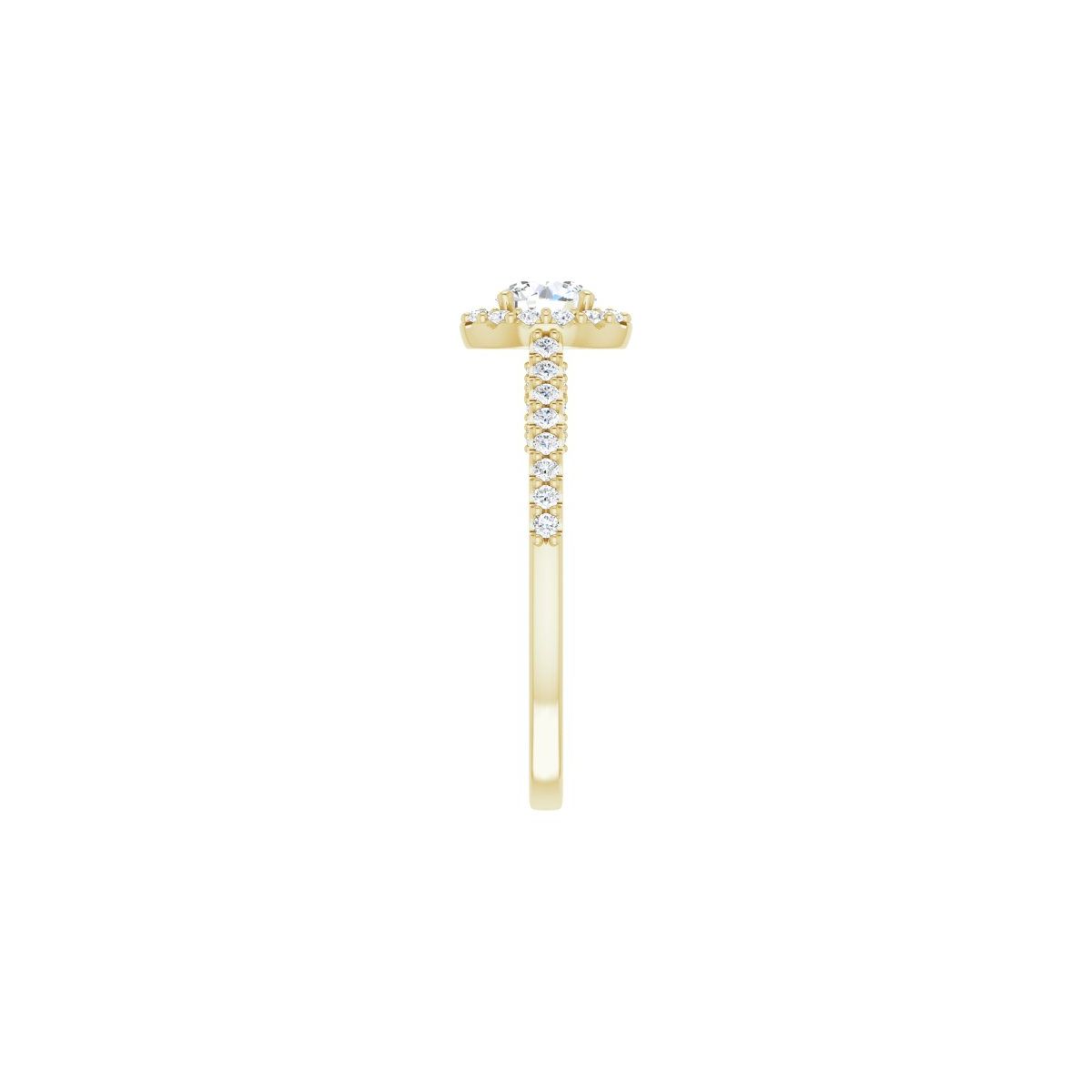 Round Halo-Style Engagement Ring Semi-Mount - gallery - Series 122909