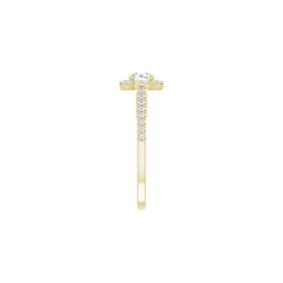 Round Halo-Style Engagement Ring Semi-Mount - gallery - Series 122909