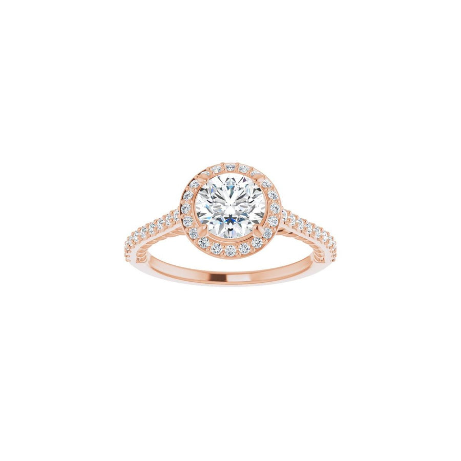 Round Halo-Style Engagement Ring Semi-Mount - gallery - Series 122999