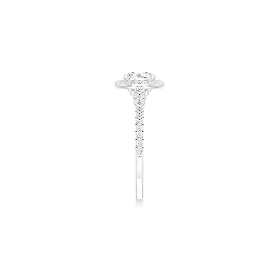 Round Halo-Style Engagement Ring Semi-Mount - gallery - Series 122999
