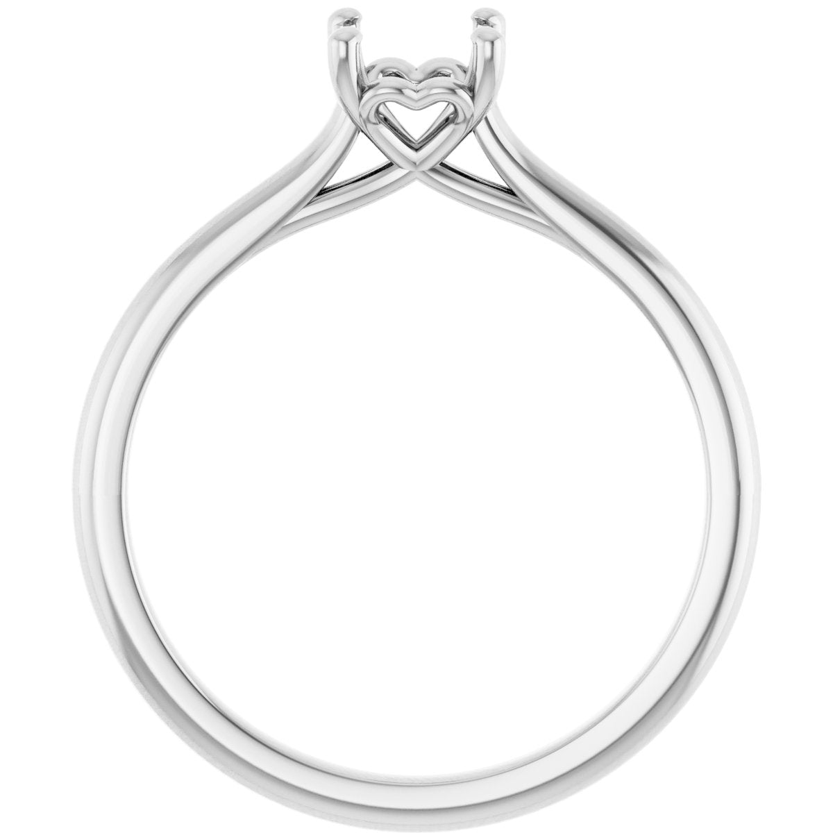 Cushion Solitaire Engagement Ring Mounting - gallery - Series 123060