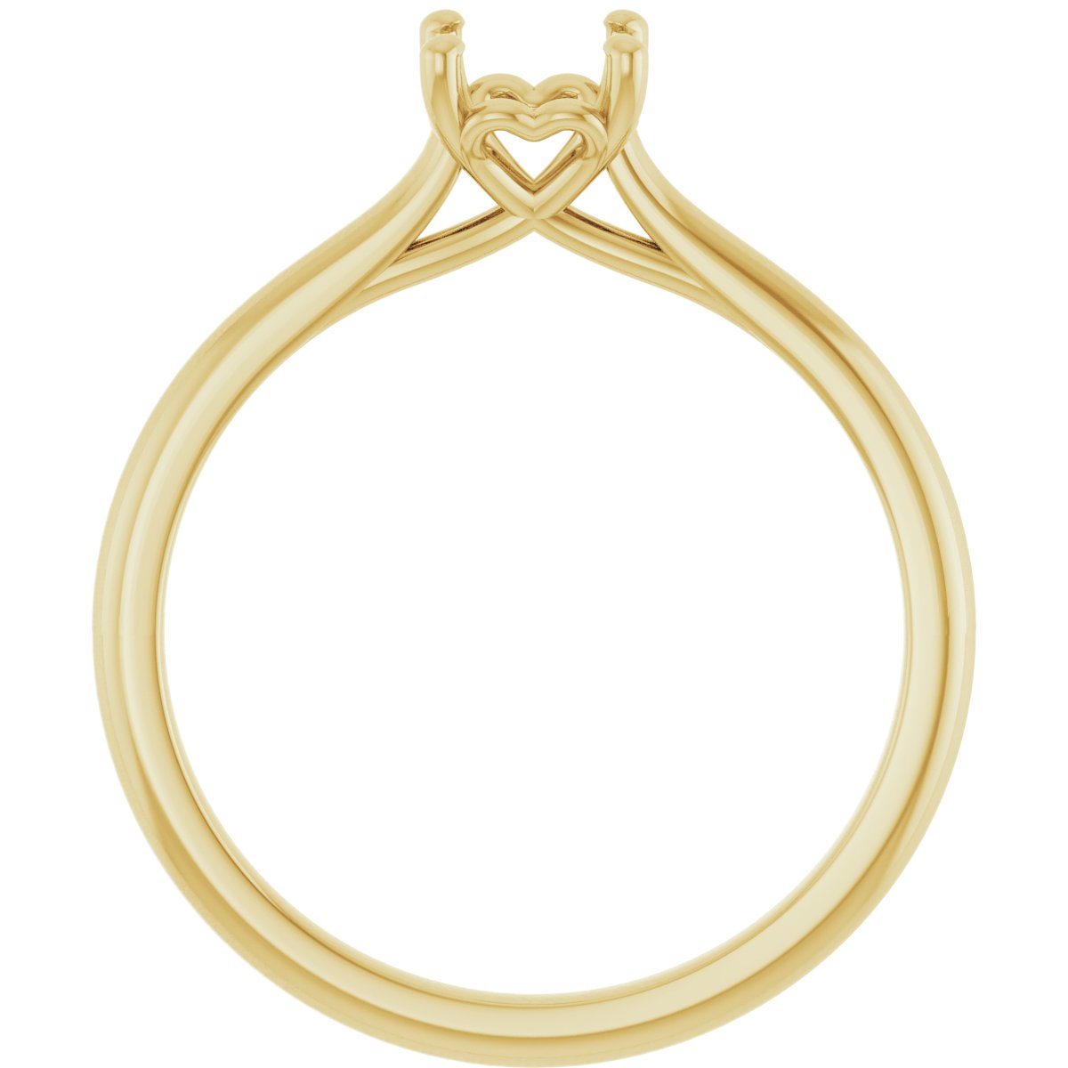 Cushion Solitaire Engagement Ring Mounting - gallery - Series 123060