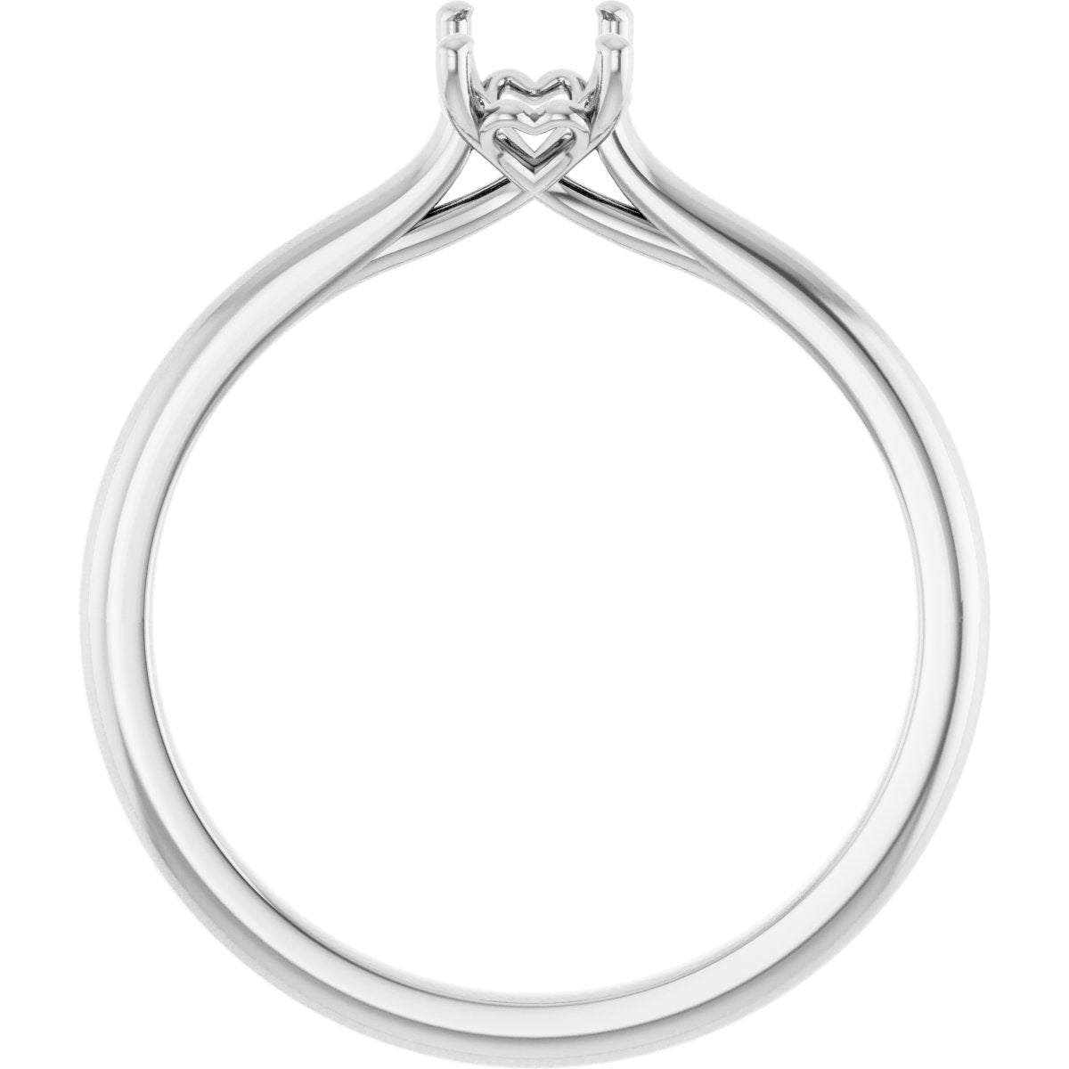 Emerald Solitaire Engagement Ring Mounting - gallery - Series 123060