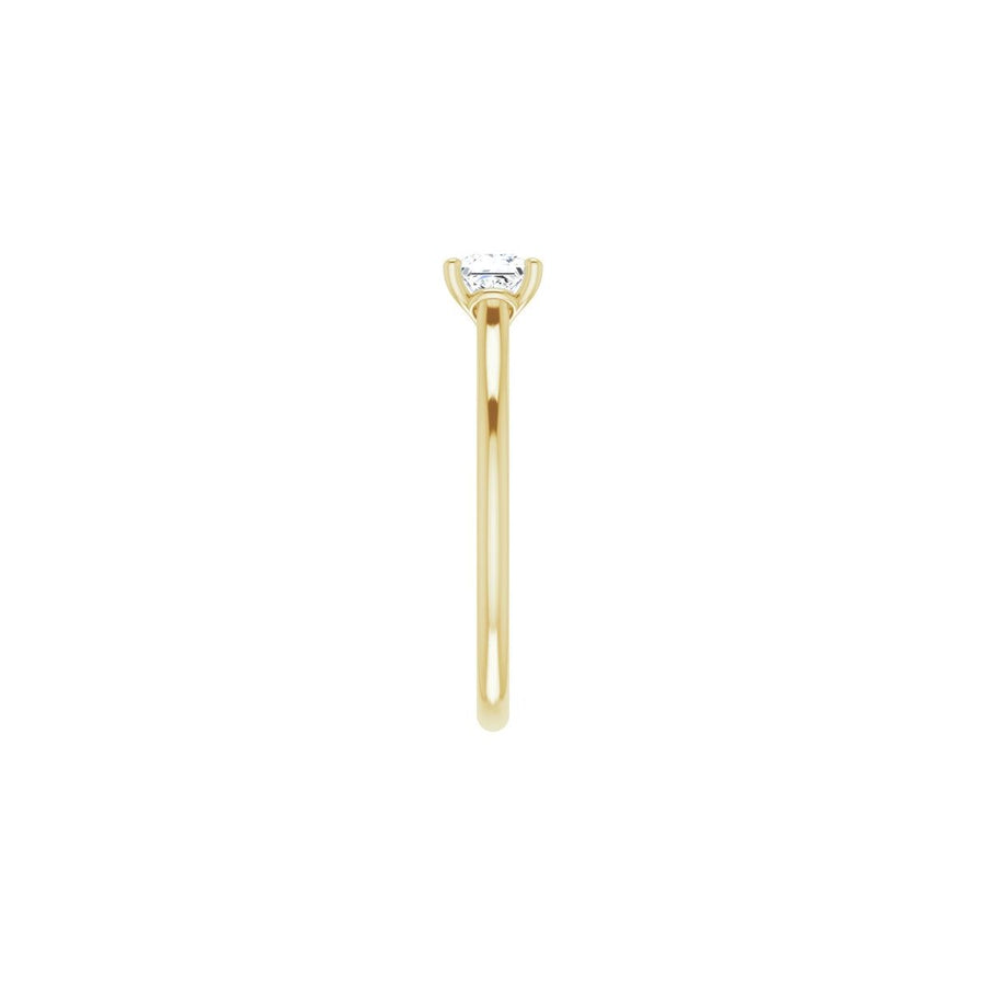 Square Solitaire Engagement Ring Mounting - gallery - Series 123060