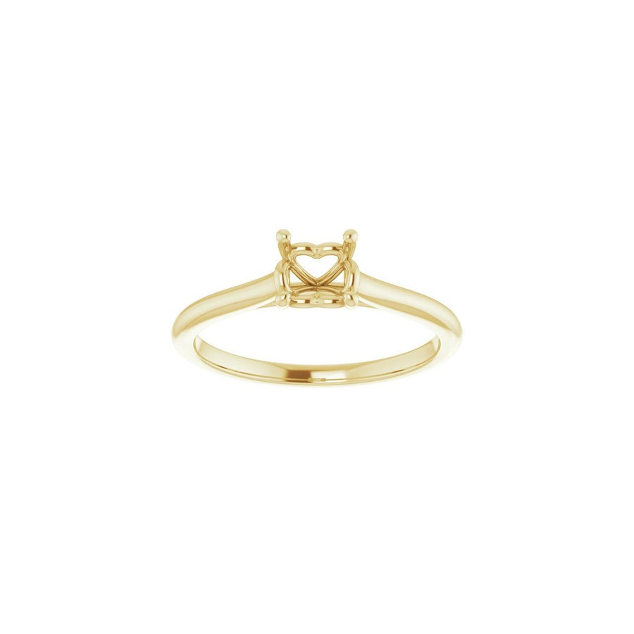 Square Solitaire Engagement Ring Mounting - gallery - Series 123060