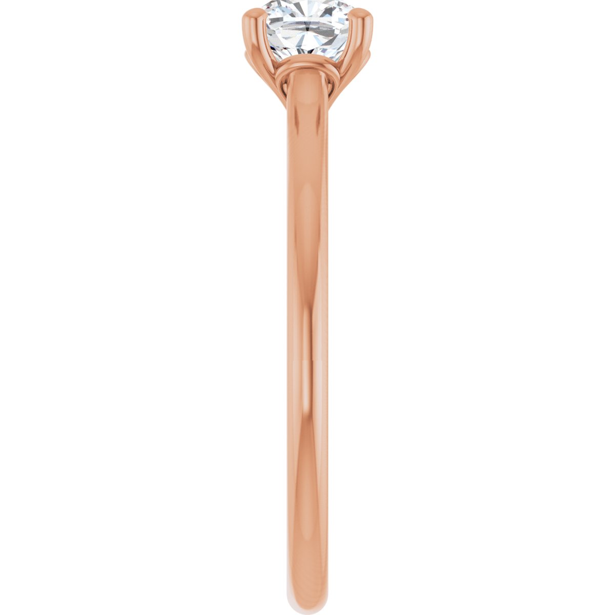 Cushion Solitaire Engagement Ring Mounting - gallery - Series 123060