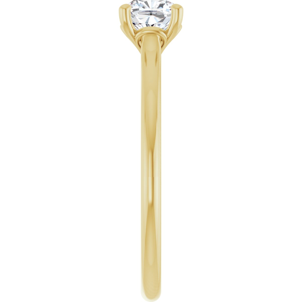 Cushion Solitaire Engagement Ring Mounting - gallery - Series 123060