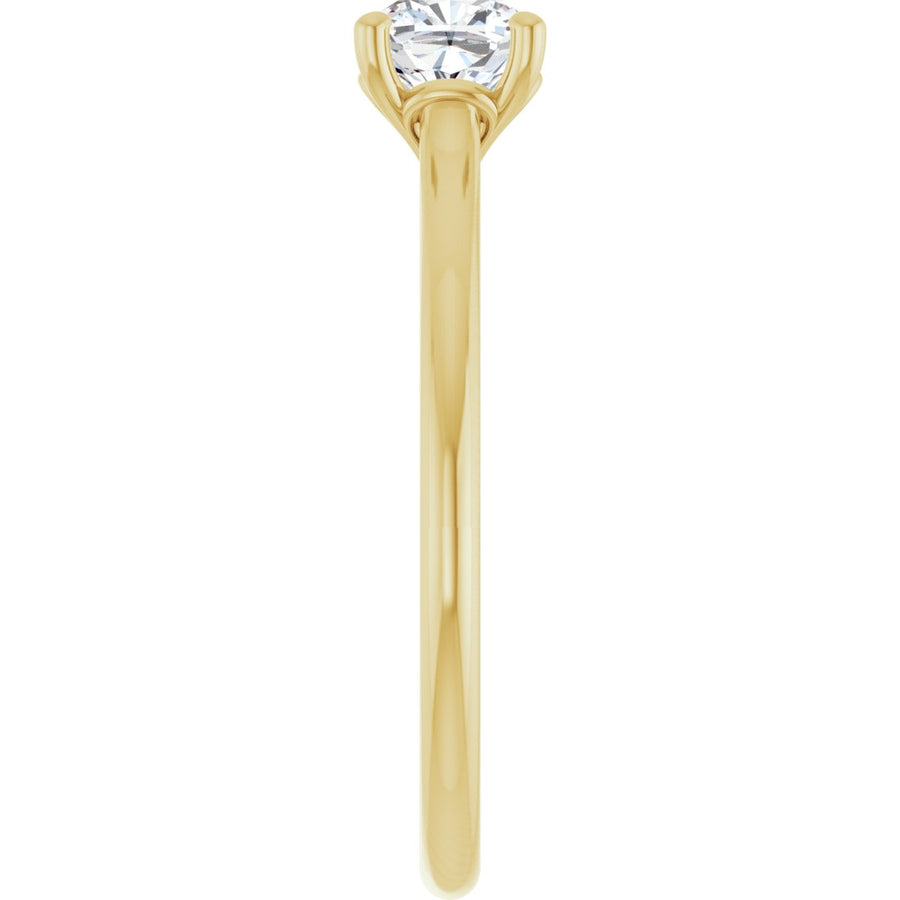 Cushion Solitaire Engagement Ring Mounting - gallery - Series 123060