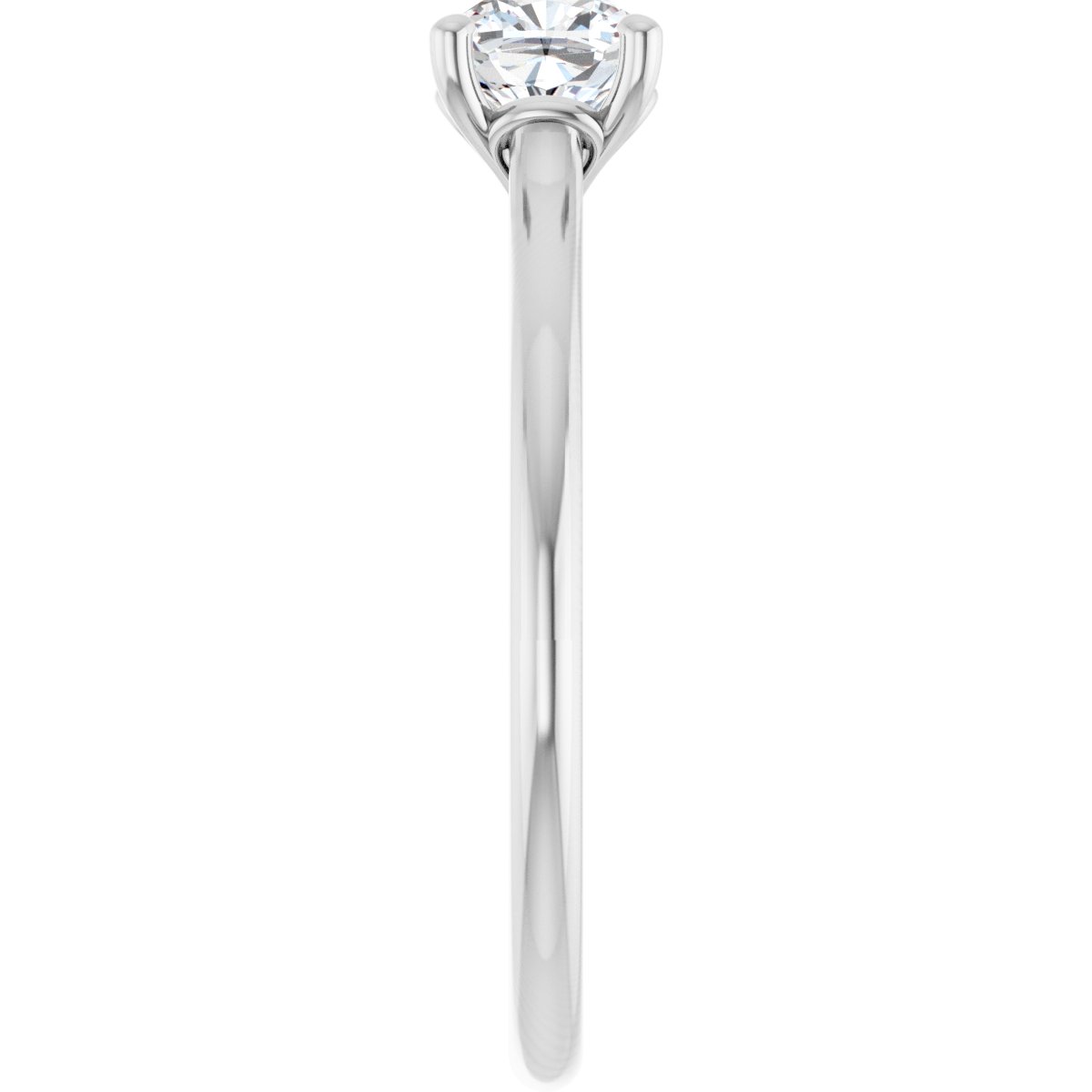 Cushion Solitaire Engagement Ring Mounting - gallery - Series 123060