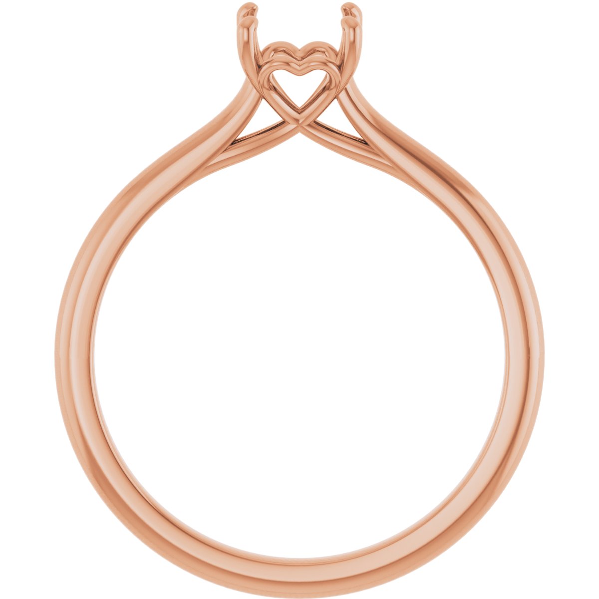 Asscher Solitaire Engagement Ring Mounting - gallery - Series 123060
