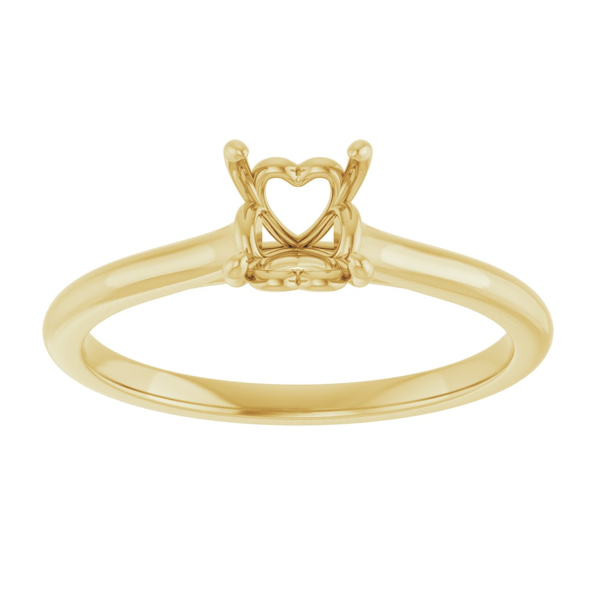 Asscher Solitaire Engagement Ring Mounting - gallery - Series 123060