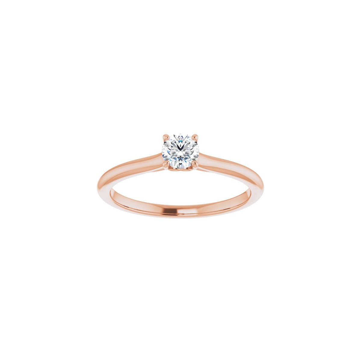 Round Solitaire Engagement Ring Mounting - gallery - Series 123060