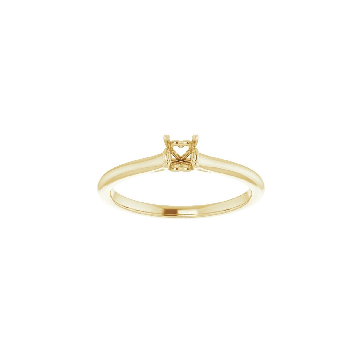Round Solitaire Engagement Ring Mounting - gallery - Series 123060