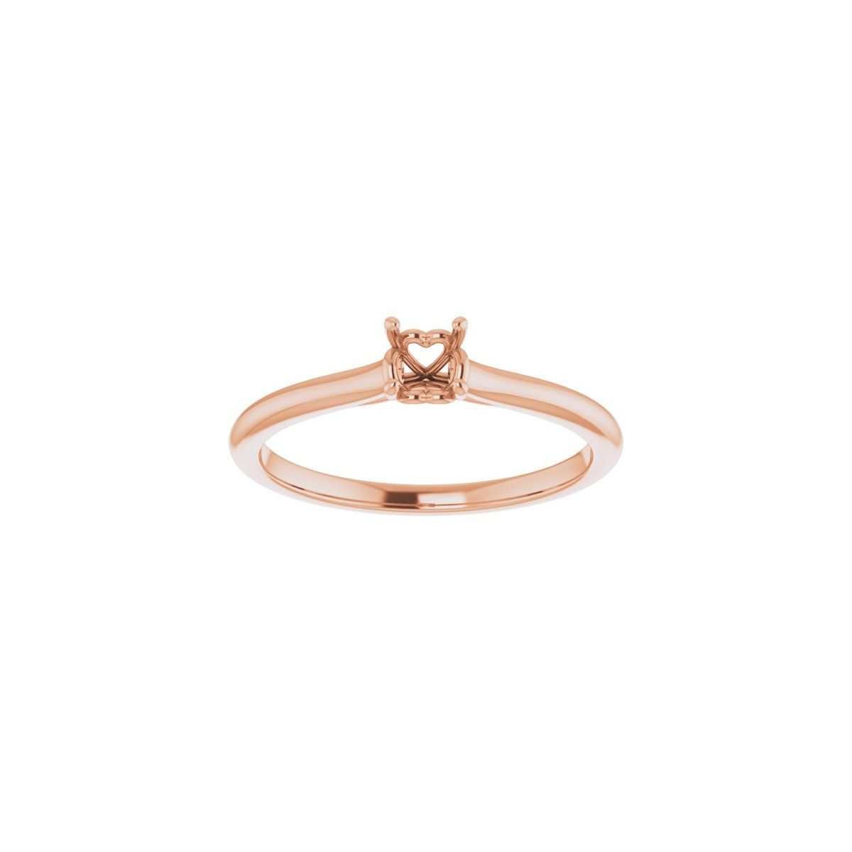 Round Solitaire Engagement Ring Mounting - gallery - Series 123060