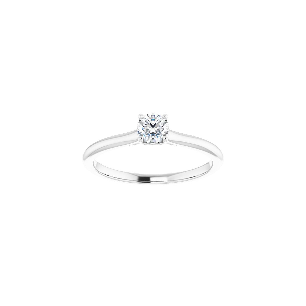 Round Solitaire Engagement Ring Mounting - gallery - Series 123060