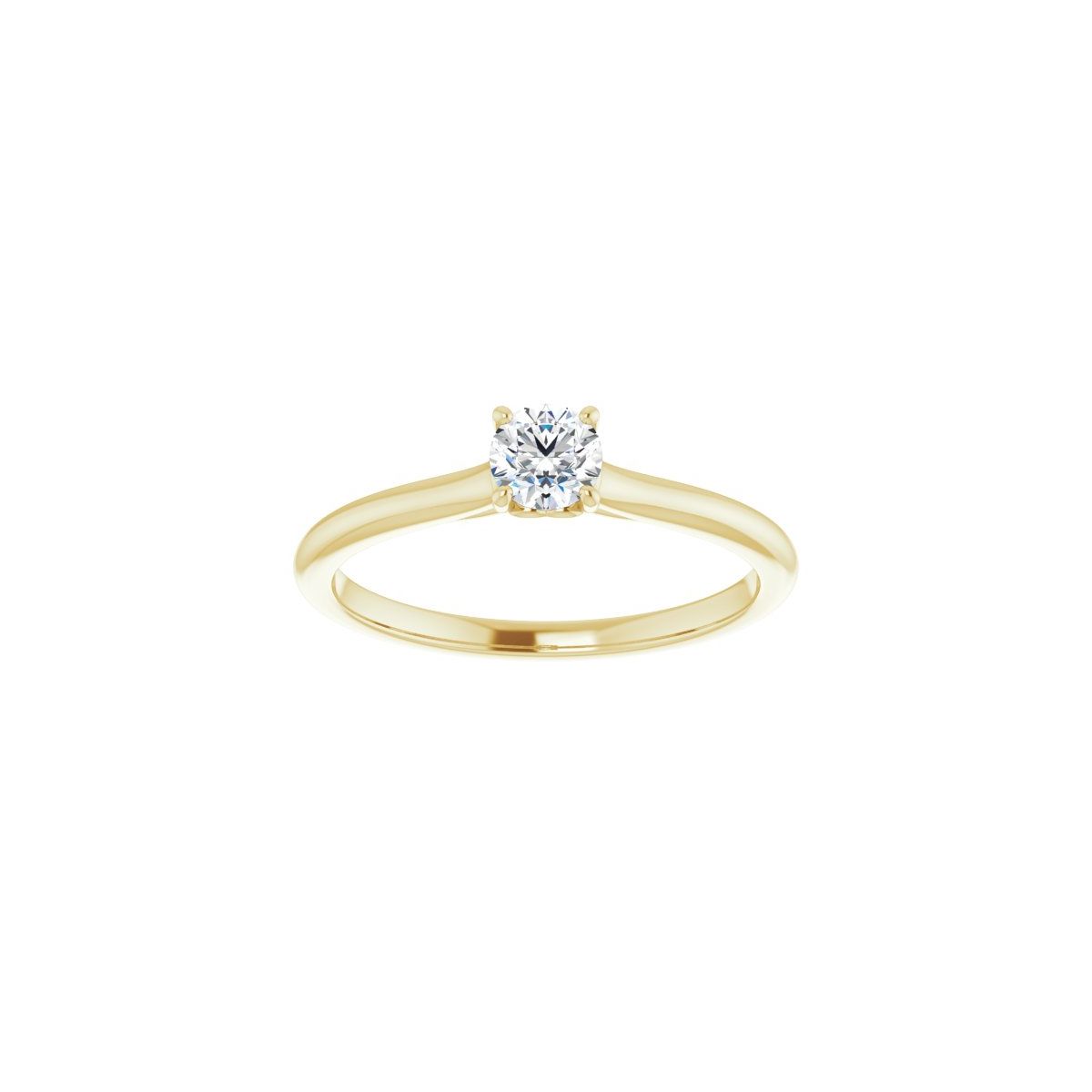 Round Solitaire Engagement Ring Mounting - gallery - Series 123060