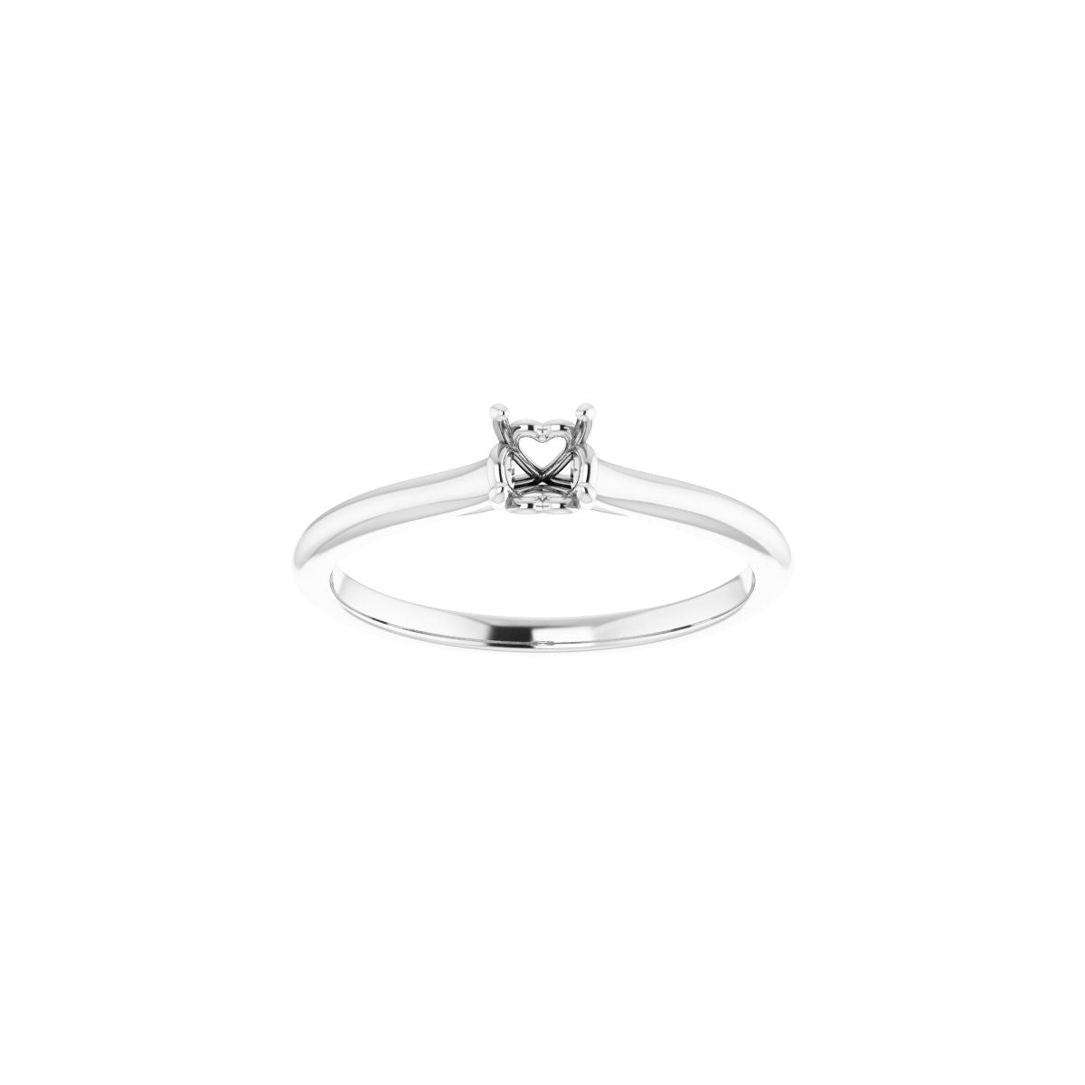 Round Solitaire Engagement Ring Mounting - gallery - Series 123060
