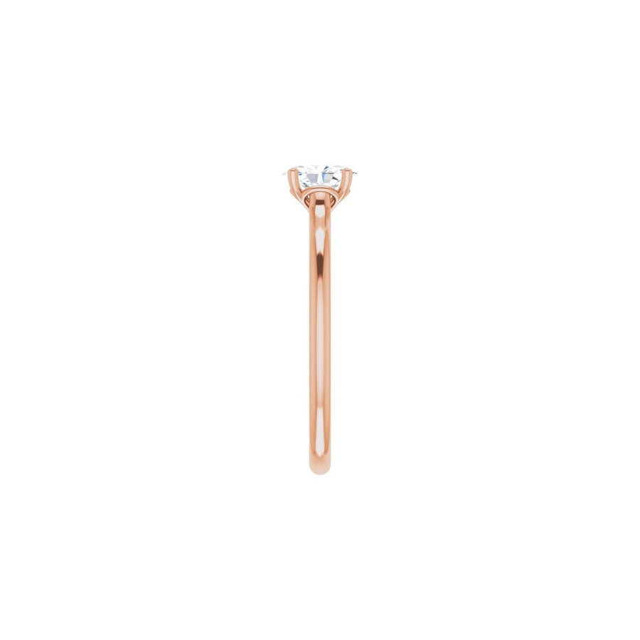Oval Solitaire Engagement Ring Mounting - gallery - Series 123060