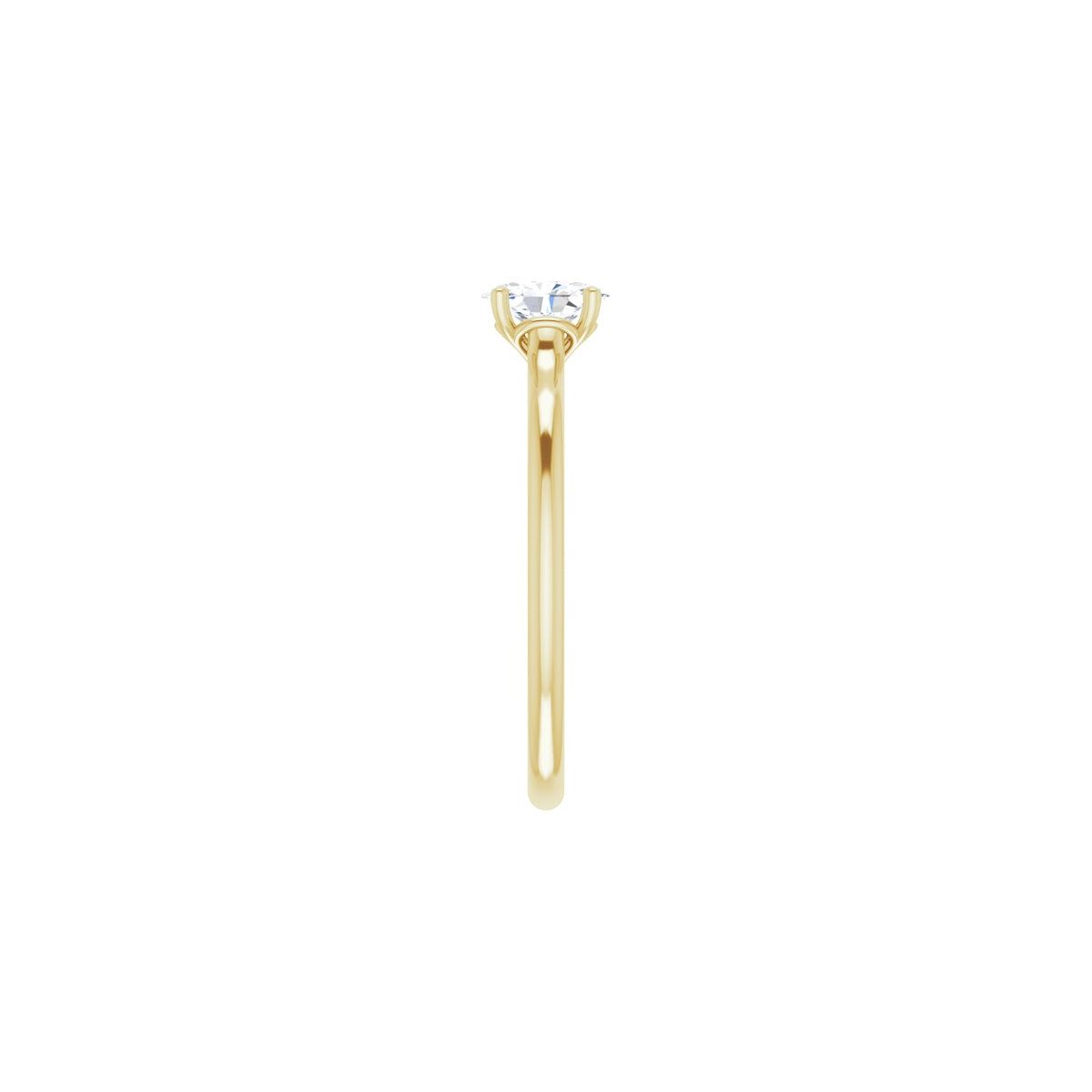 Oval Solitaire Engagement Ring Mounting - gallery - Series 123060