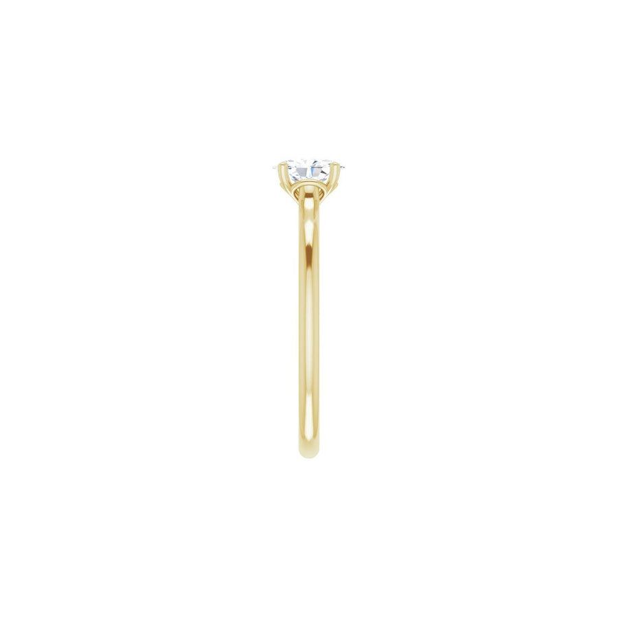 Oval Solitaire Engagement Ring Mounting - gallery - Series 123060