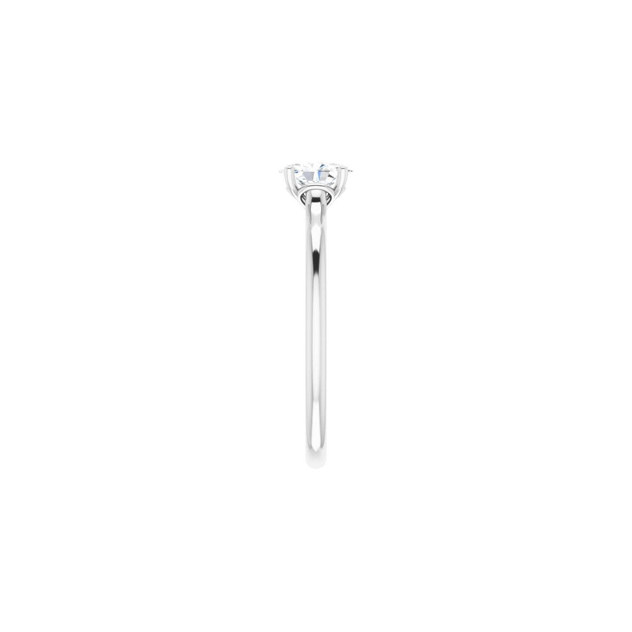 Oval Solitaire Engagement Ring Mounting - gallery - Series 123060